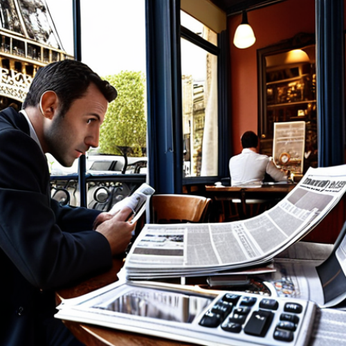 Home 4 **
A Parisian investor meticulously analyzing company valuation reports at a café, with the Eiffel Tower visible in the background. He is surrounded by financial newspapers and a calculator, reflecting the importance of valuation in investment decisions.
**