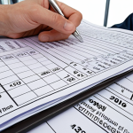 A professional financial evaluator meticulously analyzing complex French financial statements, including balance sheets, income statements, and cash flow statements, with a focus on the specific structure of the French PCG (Plan Comptable Général). The scene emphasizes depth and precision, with various charts, graphs, and numerical data unfolding like a detailed economic narrative, conveying the foundational importance of accounting in understanding a company's past and potential. The background subtly suggests a robust structure or building being constructed, symbolizing the solid base provided by thorough accounting understanding.